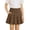 Coffee, variant on Girls' School Pleated High Waist Stretch Sports Casual Skirt With Pockets Suitable(Coffee,120/7Y)