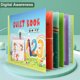 thumbnail image 5 of Vogacara Libro silencioso de papel impermeable para padres e hijos, libros de de desarrollo táctil educativo interactivo para interiores, sala Juguetes Número, 5 of 6