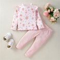 thumbnail image 2 of WUXIAN Toddler Spring Fall Baby Leggings Long Pants Set For Baby Girls Cute Floral Long Sleeve T-Shirts Pants 2 Sets Infants Trousers Children Comfort Dailywear, 2 of 8