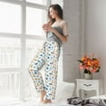 thumbnail image 4 of Uemuo Undersea Animals Pattern Women's Wide Leg Palazzo Lounge Pants with Pockets Light Weight Loose Comfy Casual Pajama Pants-Small, 4 of 9