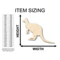 thumbnail image 2 of Unfinished Wood Kangaroo Australian Wildlife Shape - Craft - up to 46" DIY 30" / 1/2", 2 of 3