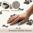 thumbnail image 6 of ODIKA 8'x10' Washable Area Rug Non-Slip Chair-Friendly Mat Print Bone Paws Shapes Distributed Covering Alfombra Para Perros for Dining Room, Large Office, Lounge, 6 of 7