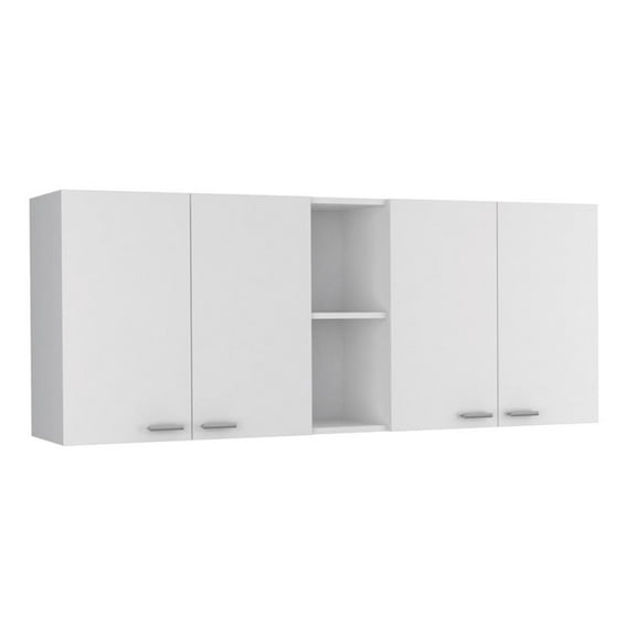 TuHome White Modern Engineered Wood Portofino 150 Wall Cabinet