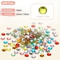 thumbnail image 3 of 5000-Pack Resin Flatback Rhinestone, 4mm Flat Back Rhinestones Crystals Bulk for Crafts/Clothes/Nail Decoration [Lemon Yellow], 3 of 6