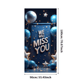 thumbnail image 3 of Blue Watercolor Background Banner with Balloons Star Elements We Will Miss You Decoration Party Supplies Farewell Party Photography Props Decor Backdrop, 3 of 8