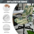 thumbnail image 5 of FKELYI Office Chair Cover Removable Computer Chair Slipcover Retro Tropiccal Palm Leaf Print Anti-Dust Swivel Chair Protector Covers for Boss Chair Armchair, Small, 5 of 6