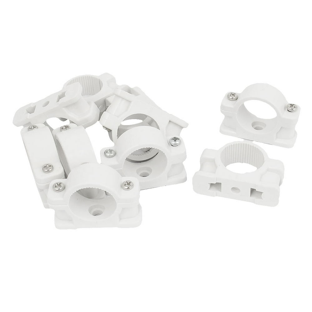 25mm Dia Wall Mounted Plastic Pipe Clip Clamp Fastener 10pcs