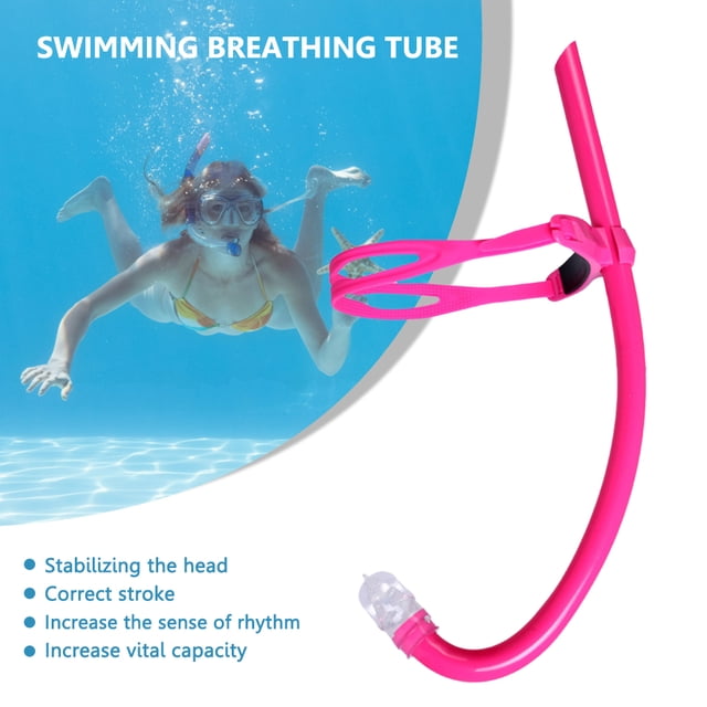 Snorkel de silicona Entrenamiento Tubo de respiración Manguera Agua Snorkel Buceo Tubos de aire