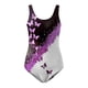 thumbnail image 3 of Gibobby Bañador de una pieza 2023 Traje de baño de 1 pieza para mujer Traje de baño de playa para mujer Tie Dyed 3D Impreso Verano europeo y americano(Morado,M), 3 of 5