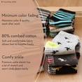 thumbnail image 2 of CozyWay Calcetines con pinzas para bebés y niños pequeños - 3T-5T Negro Blanco Gris Crew Paquete de 12 - Algodón suave antideslizante - Calcetines para niños y niñas pequeños, 2 of 5