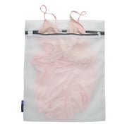 Laundry 360 4 Pack Active Wear Wash Bag Set, 16 x 19 and 12 x 15, White, Grey