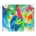thumbnail image 1 of Betsy Drake BK1113 Abstract Palms Fleece Throw, 1 of 1