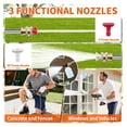 thumbnail image 3 of Cordless Pressure Washer with Foam Cannon, 60 Bar 1500W High Pressure Washer, 2×2.0Ah Batteries & 5m Hose, Portable Power Washer for Car Cleaning, Home, Garden, and Outdoor Use, 3 of 8