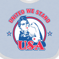 thumbnail image 4 of Inktastic Rosie Riveter United USA Girls Baby Bib, 4 of 4