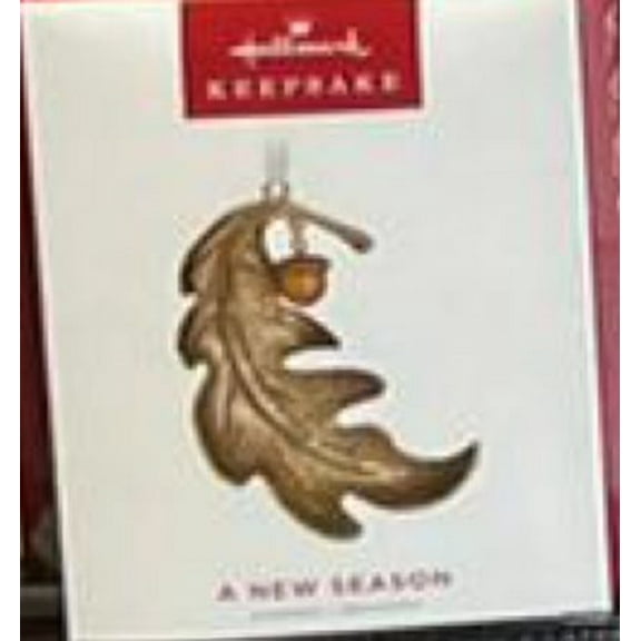 Hallmark Keepsake Christmas Ornament 2022, A New Season Leaf, Metal