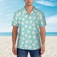 thumbnail image 2 of Pofeuu Cartoon Teeth1 Print Hawaiian Shirt for Men Sleeves Casual Button Down Summer Beach Dress Shirts T-Shirts,X-Large, 2 of 7