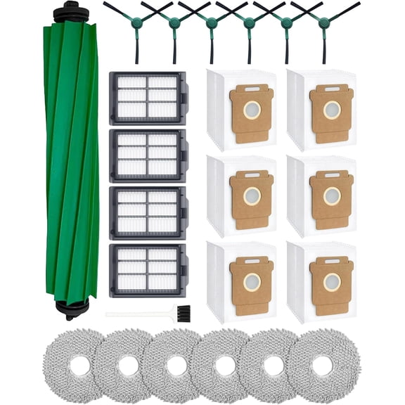 24 Pcs Vacuum Replacement Parts Kit Compatible with iRobot Roomba 505X Combo, Plus 405, 505, 507 Combo, 400 and 500 Series