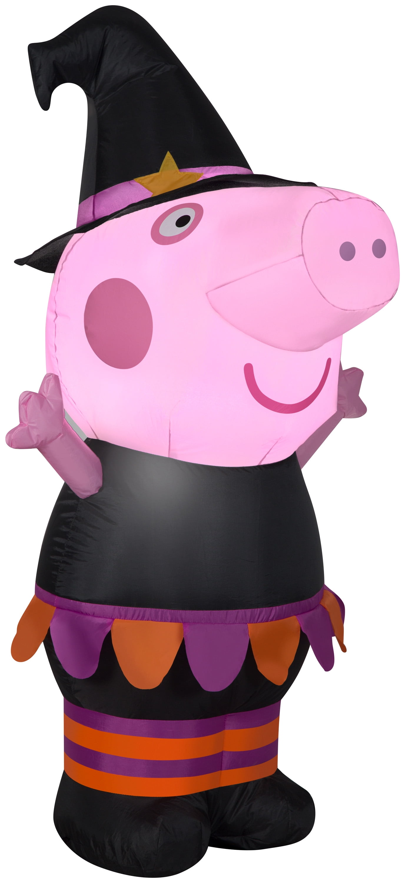 Gemmy Airblown Halloween Peppa Pig Peppa Pig, 3.5 ft Tall, Multicolored