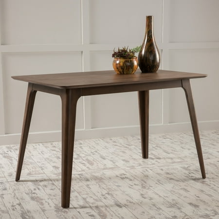 Aluminum Natural Dining Table - Noble House Gentry Natural Wood Dining Table, Multiple Finishes