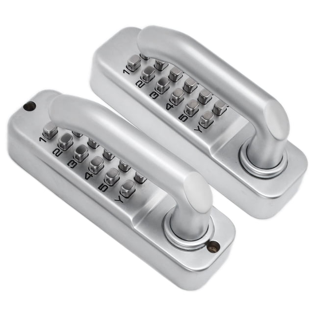 LYUMO Fence Door Lock,Combination Lock,Double Sided Handle Mechanical Combination Lock Wrought Iron Fence Door Lock For Gate Home