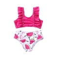 thumbnail image 3 of XAOFW Girl's Swimsuit Sets Sleeveless Scoop Neck Tops And Cartoon Print Bottom Tankini Swimsuits Kids Two Piece Swimwear Swimming Surfing Soft Breathable Children Beachwear, 3 of 9