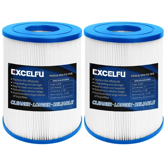 Repuesto de Filtro para Spa EXCELFU PRB25SF Paquete de 2 17 cm x 13 cm