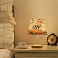 thumbnail image 6 of Ryvnso LED Bedside Table Lamp Botanical Flowers Bedroom Desk Lamps Nightstand Lampshade M, 6 of 7