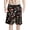 Mushroom Moth Floral Pattern, variant on Binienty Men's Board Shorts Swim Trunks With Tropical Palm Leaf Print - Quick Dry for Beach Surfing and Summer Vacation