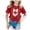 X270 Red, variant on Girls Clothes Canadian Flag Maple Leaf Graphic Tees Short Sleeve Crew Neck Summer Casual Canada Day Summer T Shirts For Girls Size 4-5 Years Red