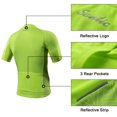 thumbnail image 5 of Santic Mens Cycling Jersey Short Sleeve Bike Jersey Bicycle Wear Men's Sports Top, 5 of 7