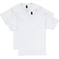 thumbnail image 2 of Hanes Mens Beefy T-Shirt 2-Pack, S, White, 2 of 2