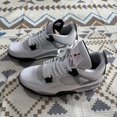 thumbnail image 2 of Jordan Jordan 4 Retro Golf White Cement Sneakers, 2 of 5