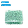 thumbnail image 4 of Uxcell 150 Pieces Metal Paper Clip Drop-Shaped with Box 1 Inch Light Green for Crafts Organize Office Home, 4 of 5