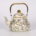 thumbnail image 6 of karymi Vintage Style Enameled Tea Kettle Steel Teapot with Floral Colorful Porcelain Enamel Tea Kettle for Stovetop Home Kitchen Decor Party Favors, 6 of 7