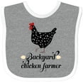 thumbnail image 3 of Inktastic Backyard Chicken Farmer Ancona Hen Girls Baby Bib, 3 of 4