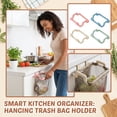 thumbnail image 2 of Over The Cabinet Door Organizer | Kitchen Cabinet Door Storage | Kitchen Organizer and Storage | Beige 7X6X6 In, 1 Pack, 2 of 6