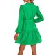 thumbnail image 5 of TRKIYQC Vestido casual de primavera otoño para mujer Color sólido Manga larga Botón de solapa Vestido de una línea con cinturón TRKIYQC moda, 5 of 9