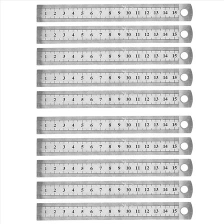 10pcs 15cm 6 Inch Stainless Metal Ruler Measuring Tool,10 x Straight Ruler