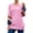 #7Pink, variant on MYAOYI Womens Color Block Sleeve V Neck Sweater Oversized Knit Pullover