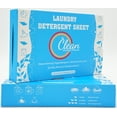 thumbnail image 3 of Eco-Friendly Clean Laundry Detergent™– Hypoallergenic, Plant-Based, Biodegradable, 100% Natural – Gentle on Skin & Fabrics, Fresh Scent, 60 Premium Detergent Sheet, 3 of 6