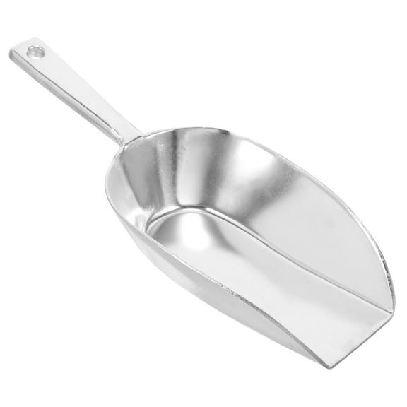 Troglfold Food Scoops Aluminum Alloy Flat Bottom Tea Shop Metal Scoop,9.65"X3.54"X1.81"