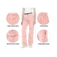 thumbnail image 2 of Little Donkey Andy Women's Lightweight Quick Dry Convertible Pants Zip-Off Hiking Travel Pink M, 2 of 6