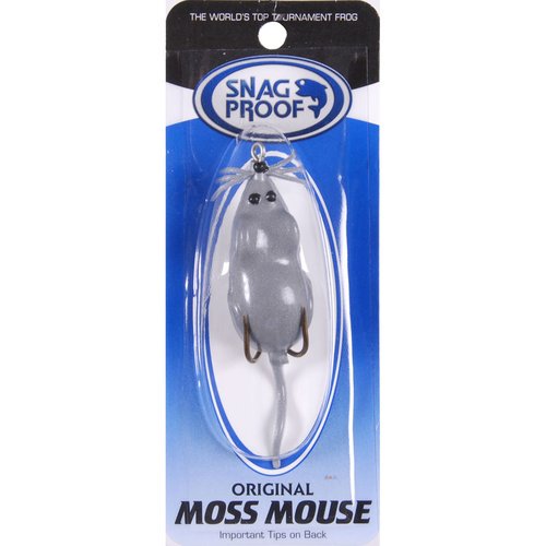 Snag Proof Moss Mouse Fishing Lure, Grey MultiColored