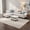 Beige, variant on L-Shaped Sectional Sofa with Storage Ottoman, 4-Seat Modern Couch with Left-Facing Chaise and Built-In Cup Holders, Faux Leather Modular Sofa for Living Room, Apartment, Office