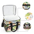 thumbnail image 6 of FORMRS Insulated Cooler Bag 24 Cans Capacity Soft Leakproof Lunch Box with Side Pockets, Retro Pink Floral, 6 of 7