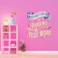 thumbnail image 3 of Never Run Good Day By Thinking Bad Motivated Uplifting Positive Thoughtful Quote Wall Art Sticker Designs Vinyl Stickers For Home House Walls Rooms Windows Bedroom Decoration Size (28x28 inch), 3 of 3