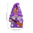 thumbnail image 3 of Fmbmuo Mini Halloween Ornament Set Resin Figurines With Pumpkin House And Wizard For Tabletop And Shelf Display, 3 of 5