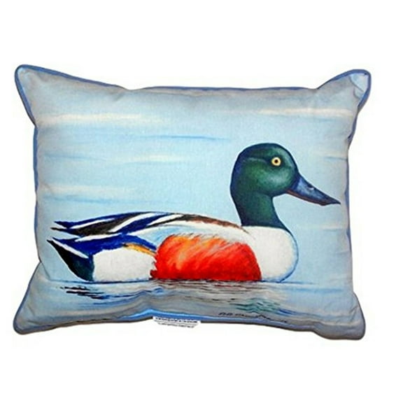 Betsy Drake SN465 11 x 14 in. Northern Shoveler Small Indoor & Outdoor Pillow