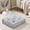 Gray, variant on Chenille Square Floor Pillow Cushion, 20x20 Inch Tufted Floor Cushion with Scalloped Edge, Soft Polyester Filled Seating Pillow for Living Room Bedroom Reading Nook, Charcoal