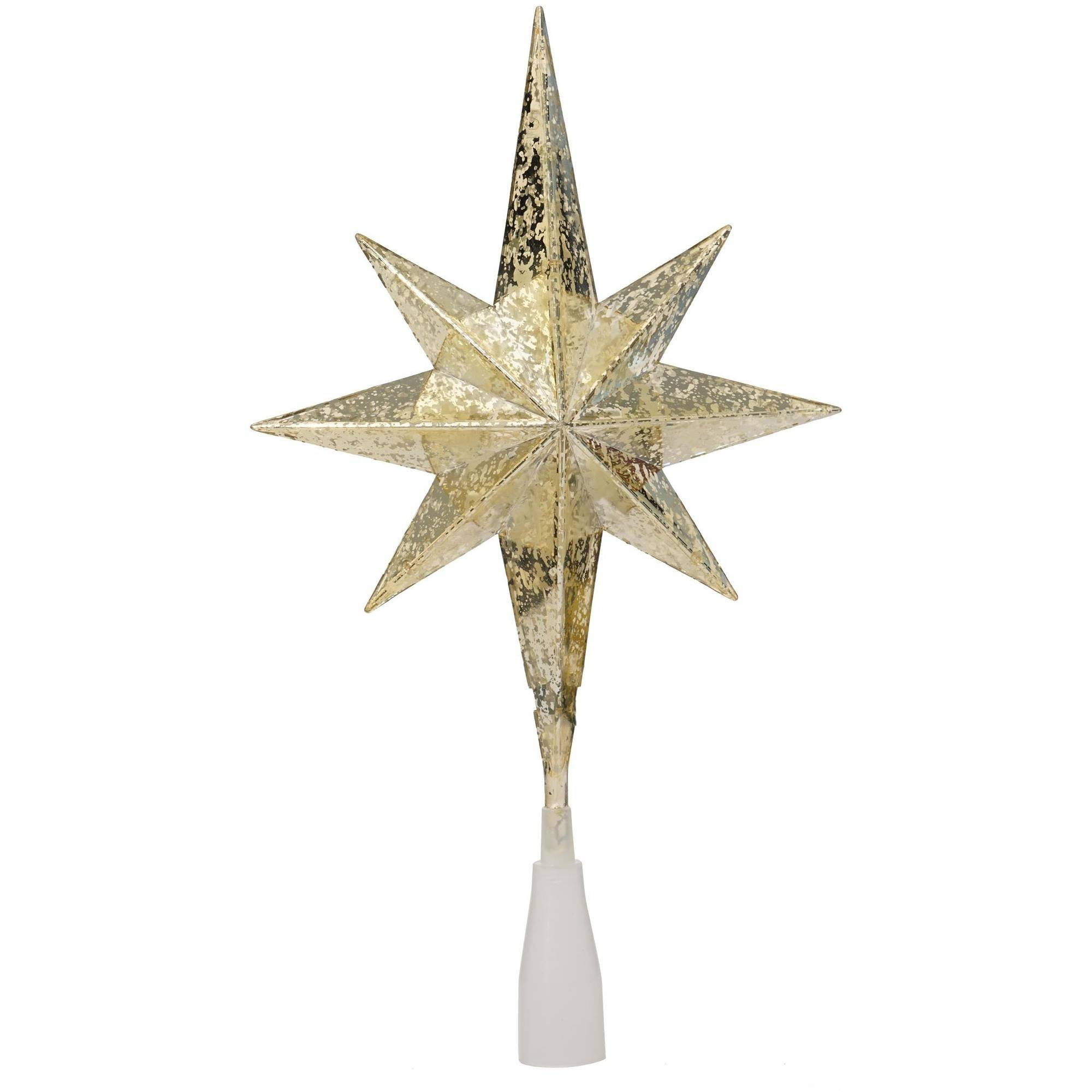 Hallmark Keepsake Glass Christmas Star Tree Topper 2011 brand new 